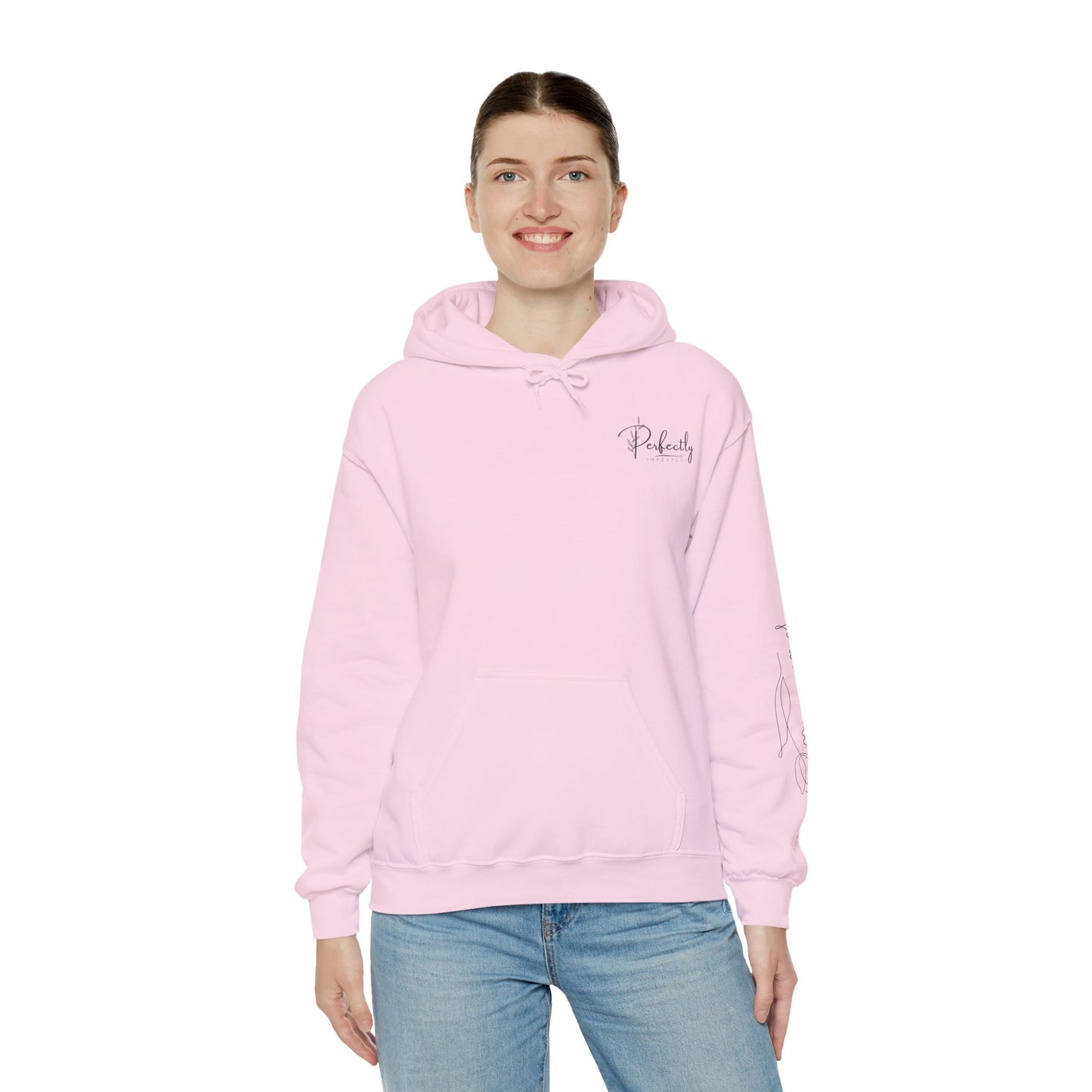 Hooded Sweatshirt - Perfectly Imperfect Collection - Blooming Perfectly (Design 2)