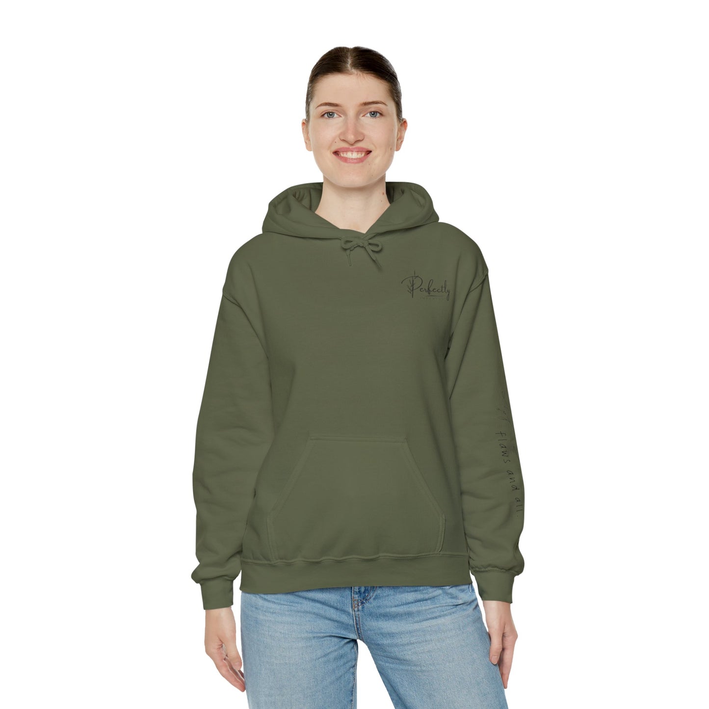 Hooded Sweatshirt - Perfectly Imperfect Collection - Blooming Perfectly (Design 1)