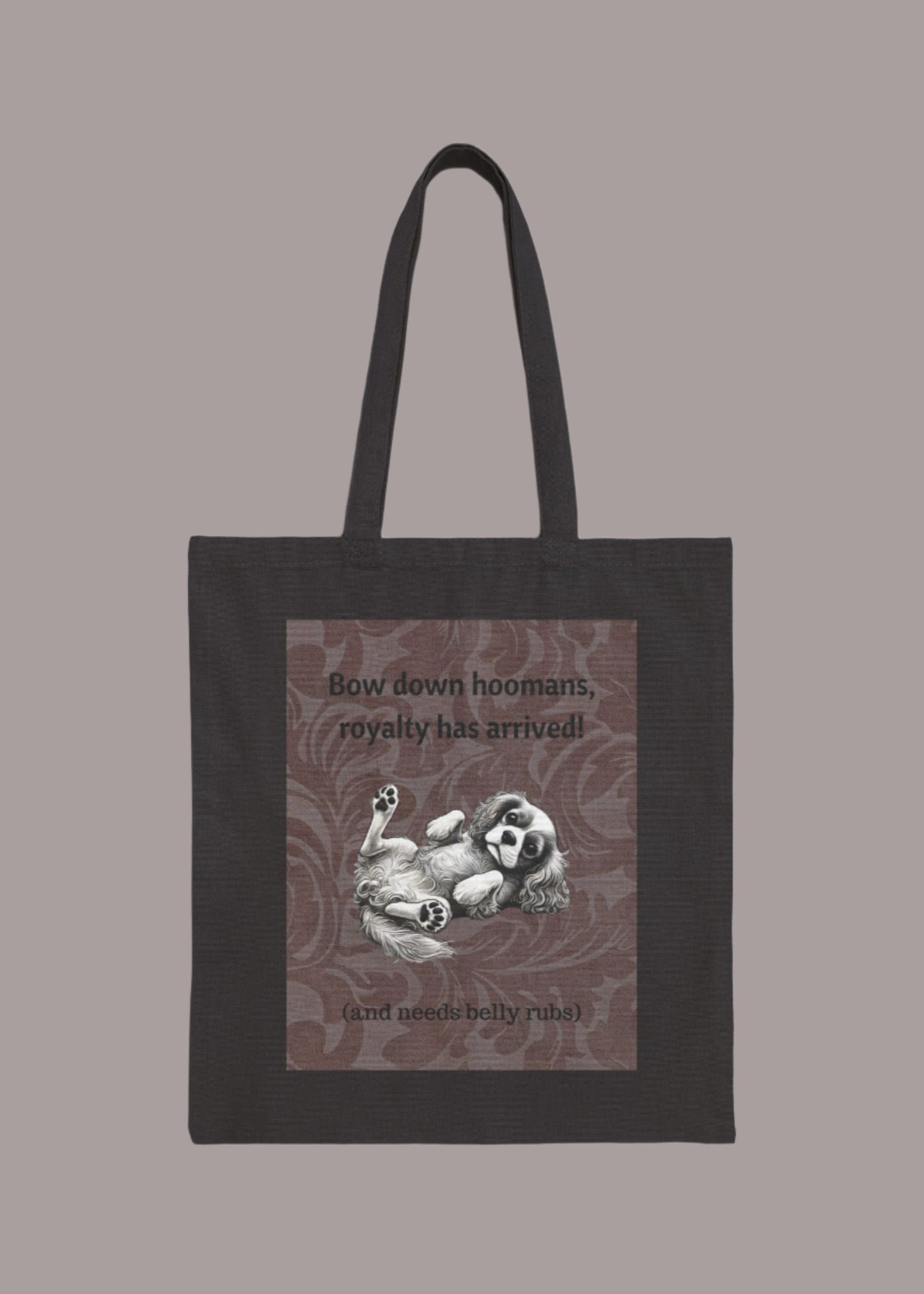 Canvas Tote Bag for King Charles Cavalier Spaniel Lovers